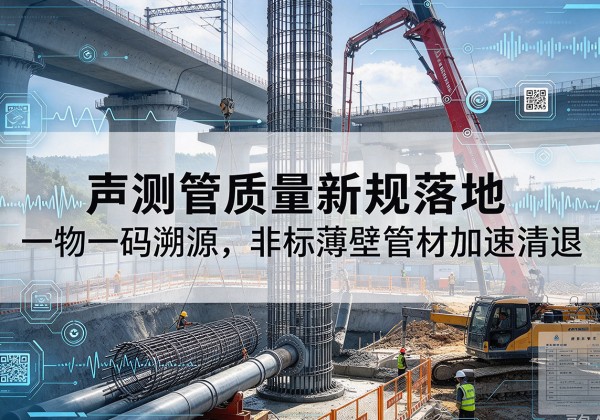 湖州声测管质量新规落地，一物一码溯源，非标薄壁管材加速清退